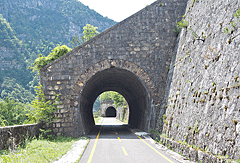 Tunnel auf der Etappe von Valbruna bis Osoppo
