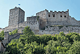 Altmühlradweg: Blick auf Burg Pappenheim