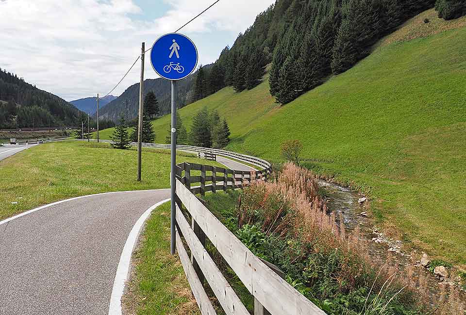 Eisackradweg vom Brebber nach Brixen