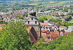 Blick vom Schlossberg auf Herrenberg